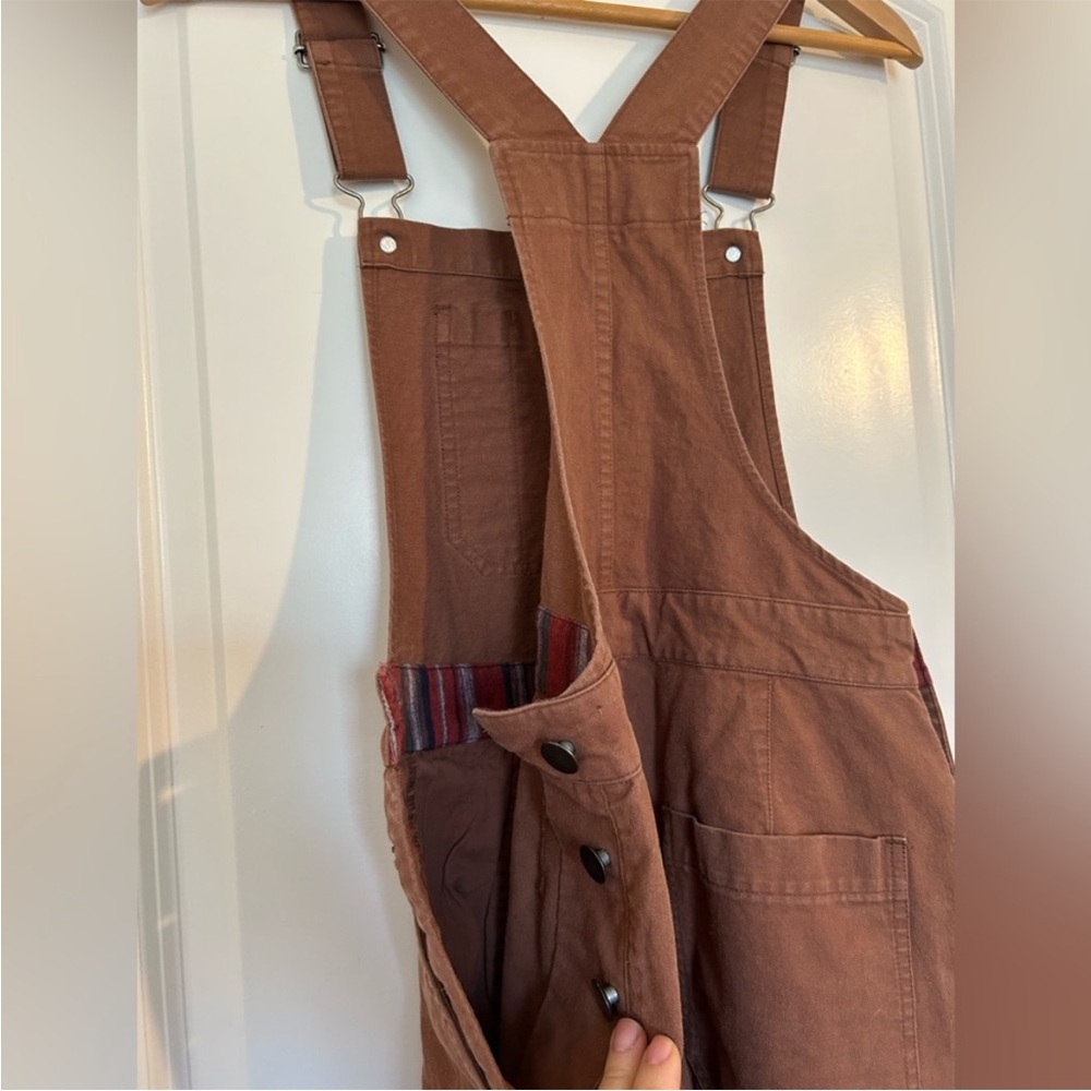 BRIDGE & BURN ROSCOE OVERALL - TERRACOTTA
high waist wide leg Sz 26 overall - Picture 10 of 12